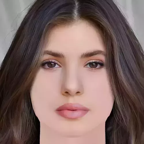 Camila Queiroz Head - No Hair - Low poly head for game