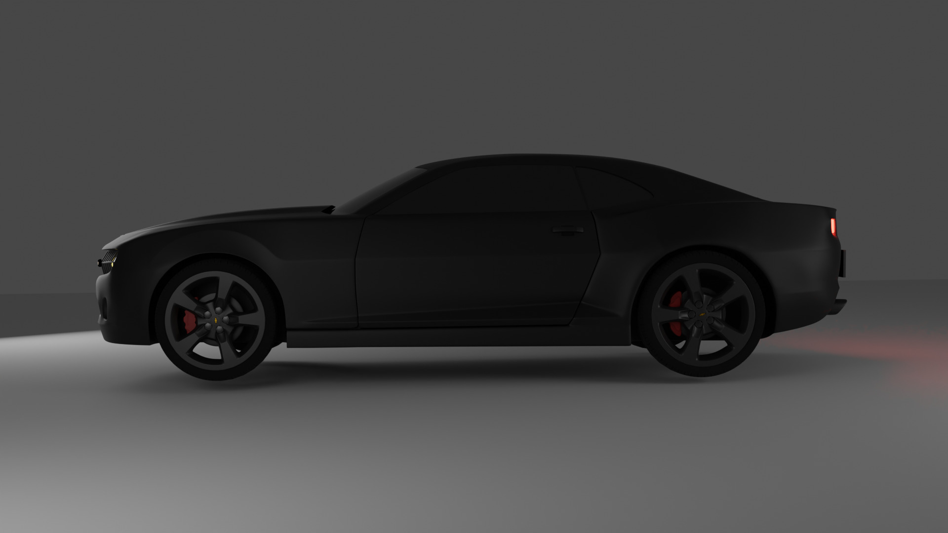 Chevrolete Camaro Low-poly 3D model_6