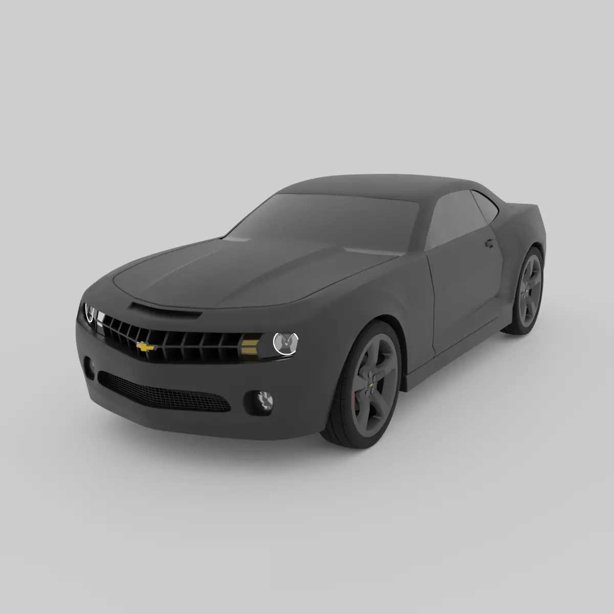 Chevrolete Camaro Low-poly 3D model_0