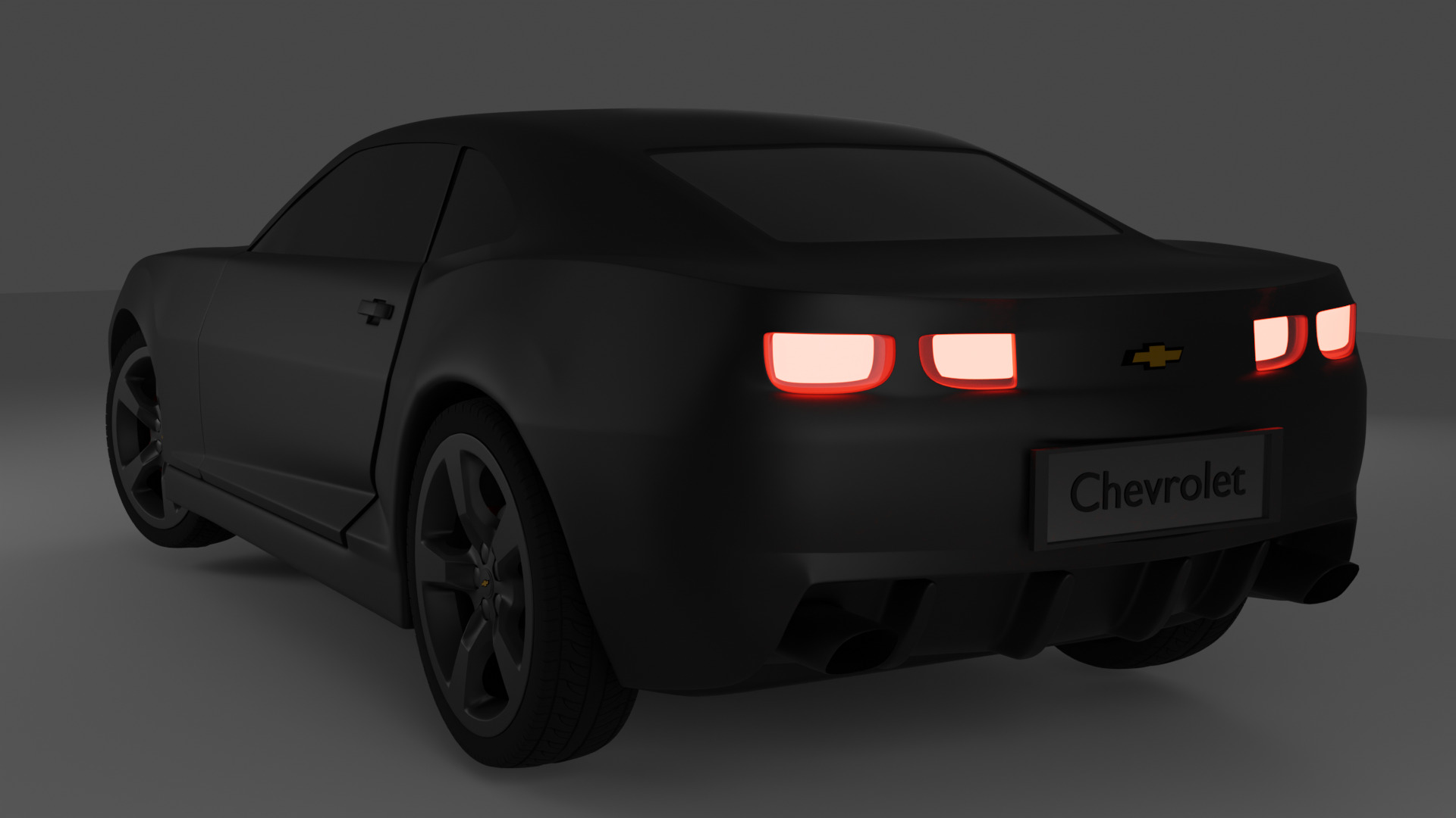Chevrolete Camaro Low-poly 3D model_7