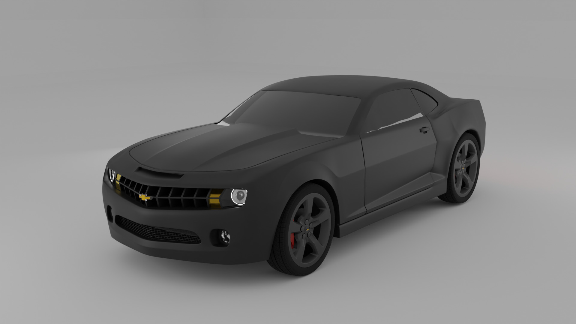 Chevrolete Camaro Low-poly 3D model_5