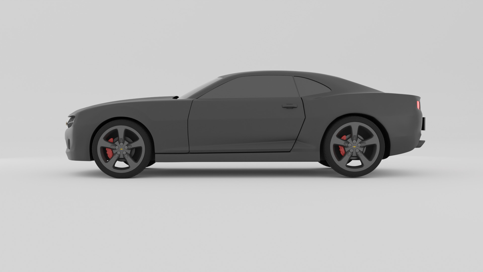 Chevrolete Camaro Low-poly 3D model_4