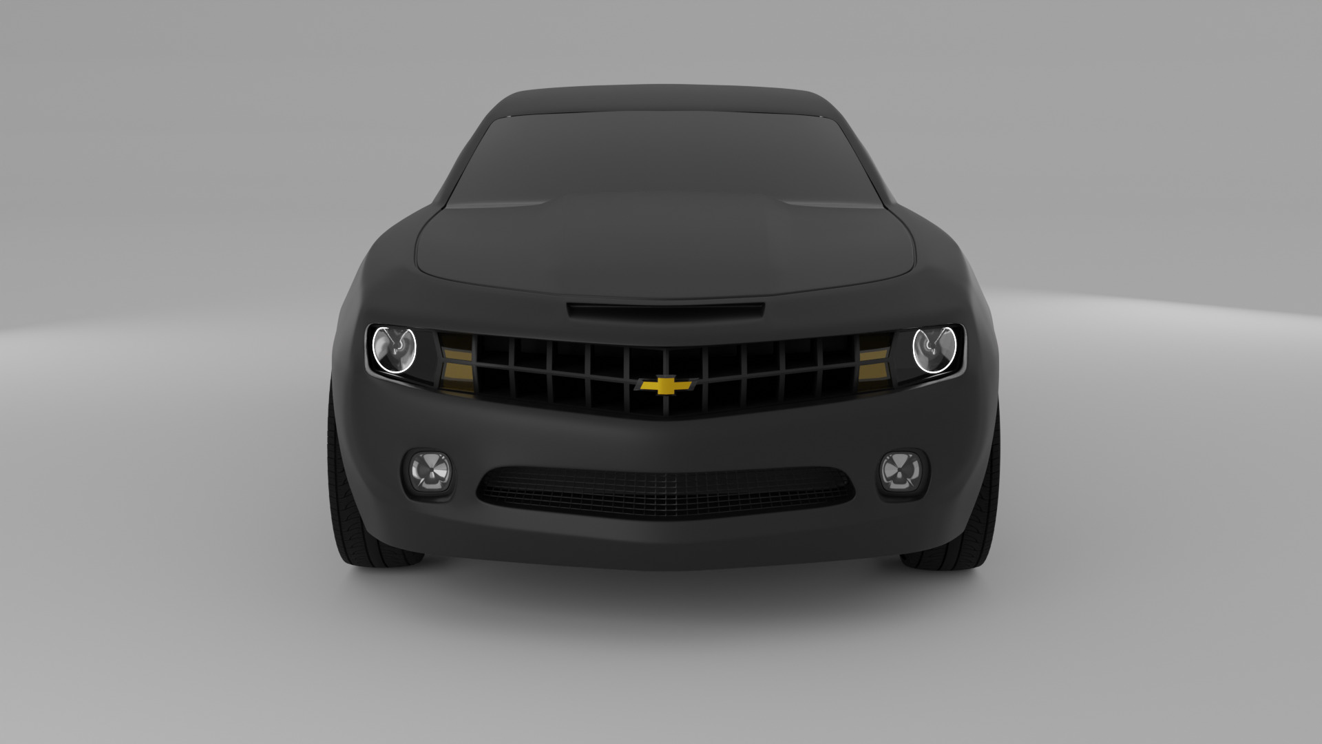 Chevrolete Camaro Low-poly 3D model_2