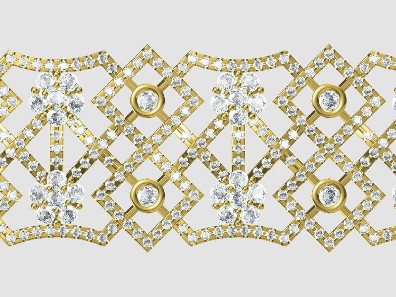 bracelet 3D print model_12