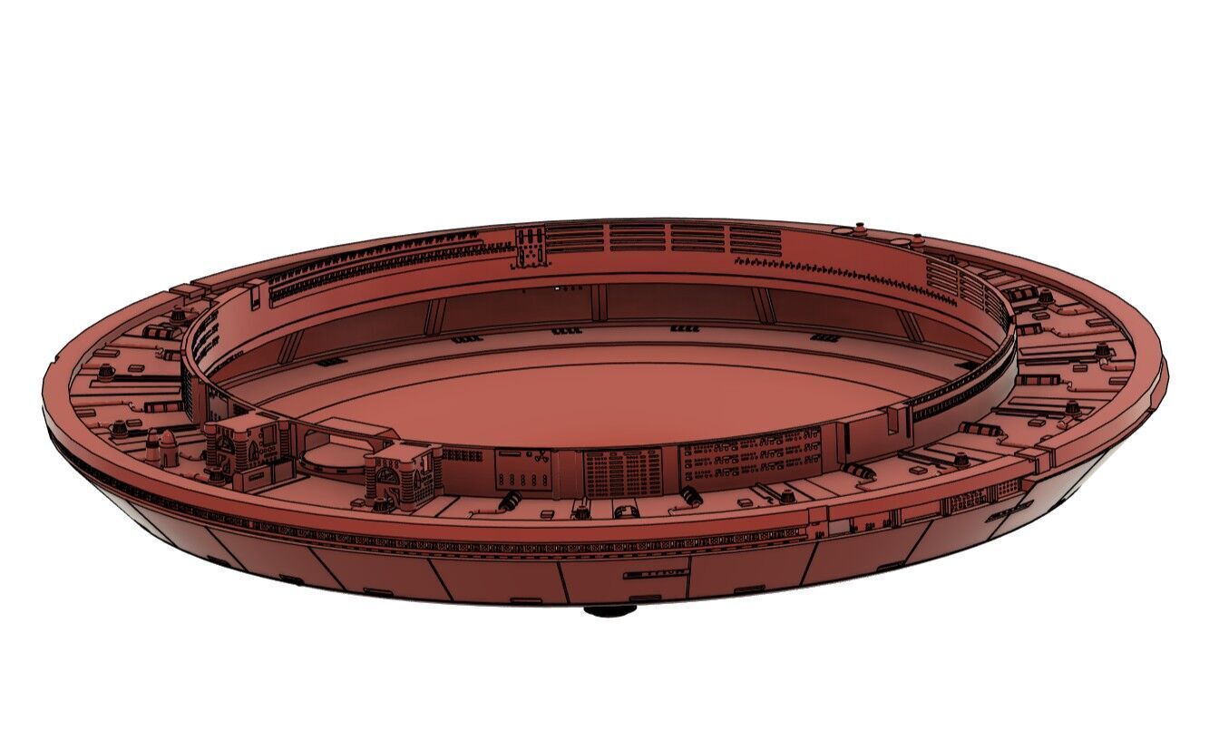 City in the Sky Ralph McQuarrie Concept  3D print model_7