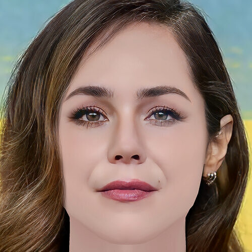 Camila Sodi Head - No Hair - Low poly head for game Low-poly 3D model