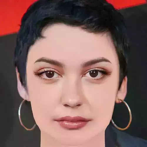 Carla Diaz Head - No Hair - Low poly head for game