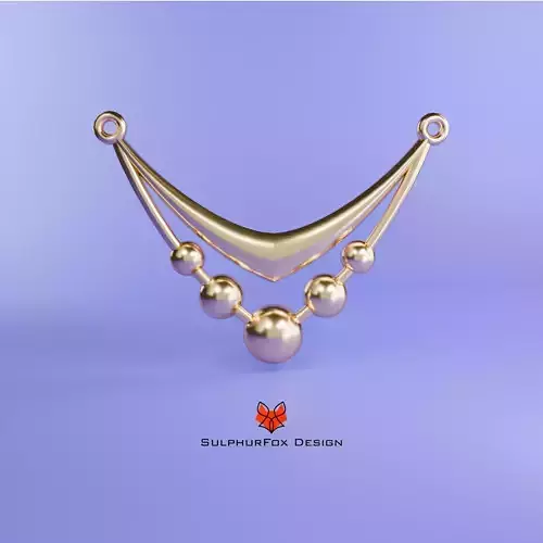 Pendant Triangle element with 5 Half Spheres