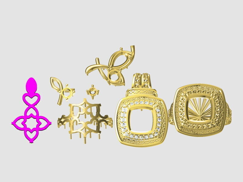 RINGS 3D print model_13