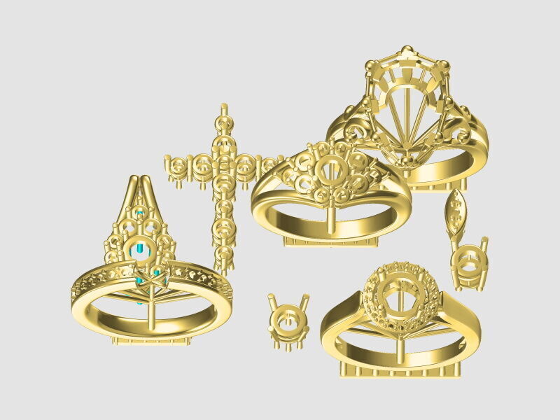 RINGS 3D print model_73