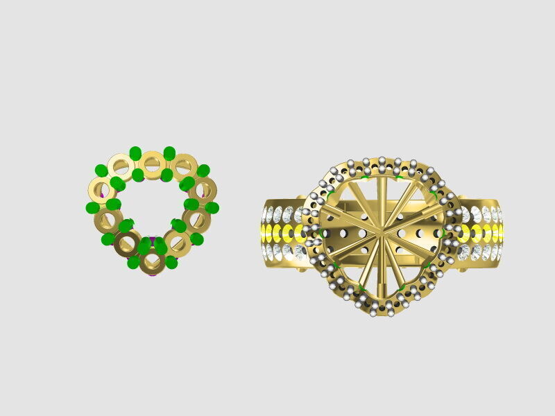 RINGS 3D print model_33