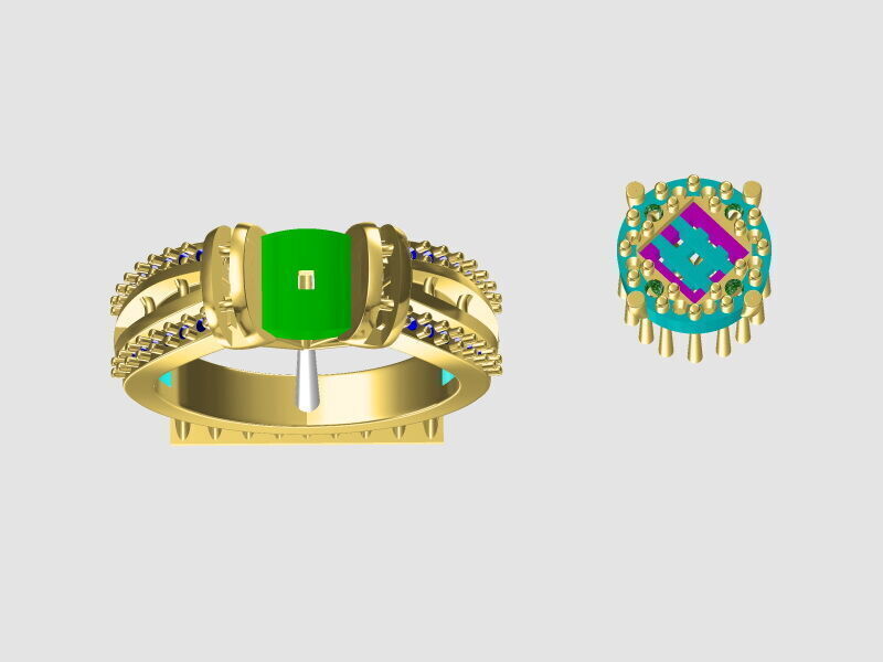 RINGS 3D print model_42