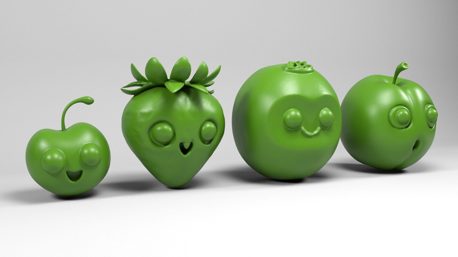 Fruit characters 2 3D print model_11