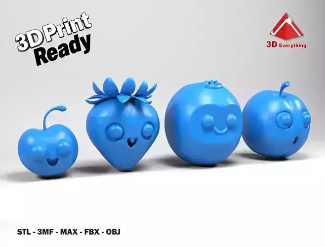 Fruit characters 2 3D print model