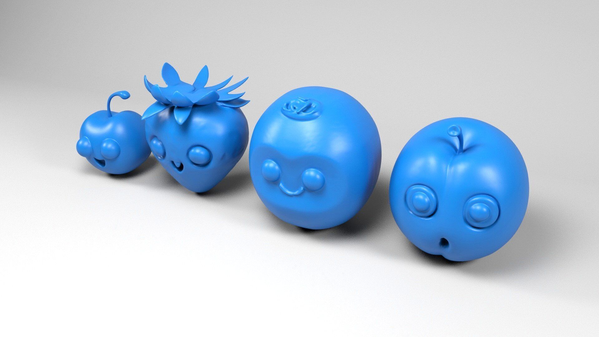 Fruit characters 2 3D print model_4