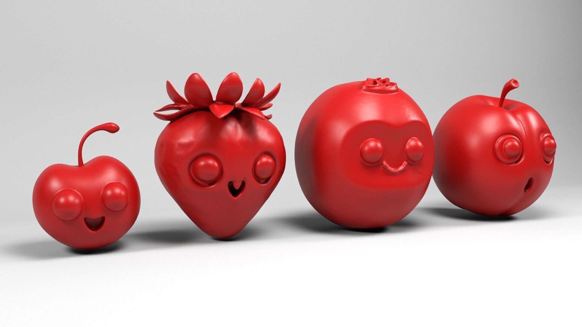 Fruit characters 2 3D print model_10