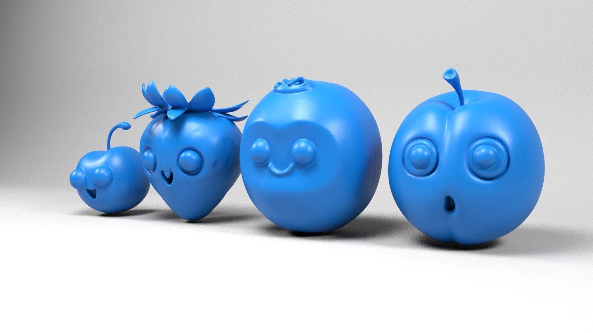 Fruit characters 2 3D print model_2