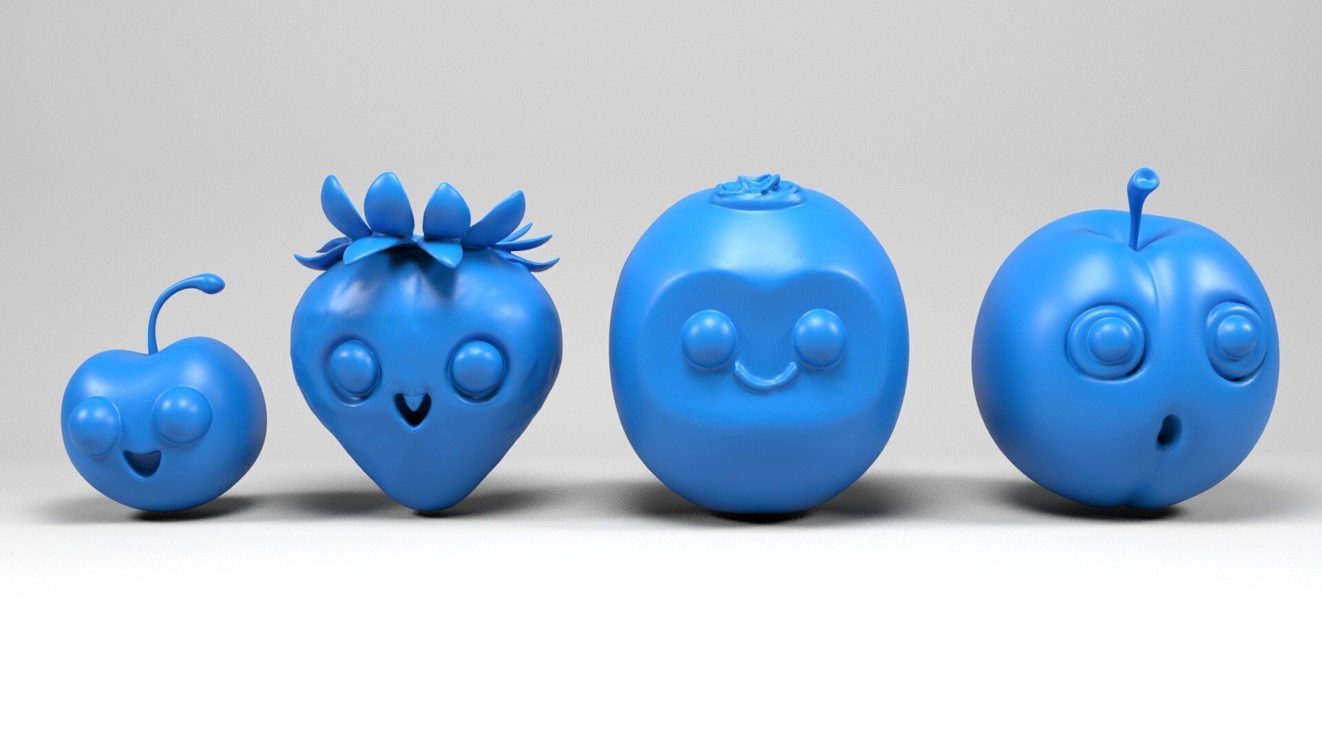 Fruit characters 2 3D print model_3