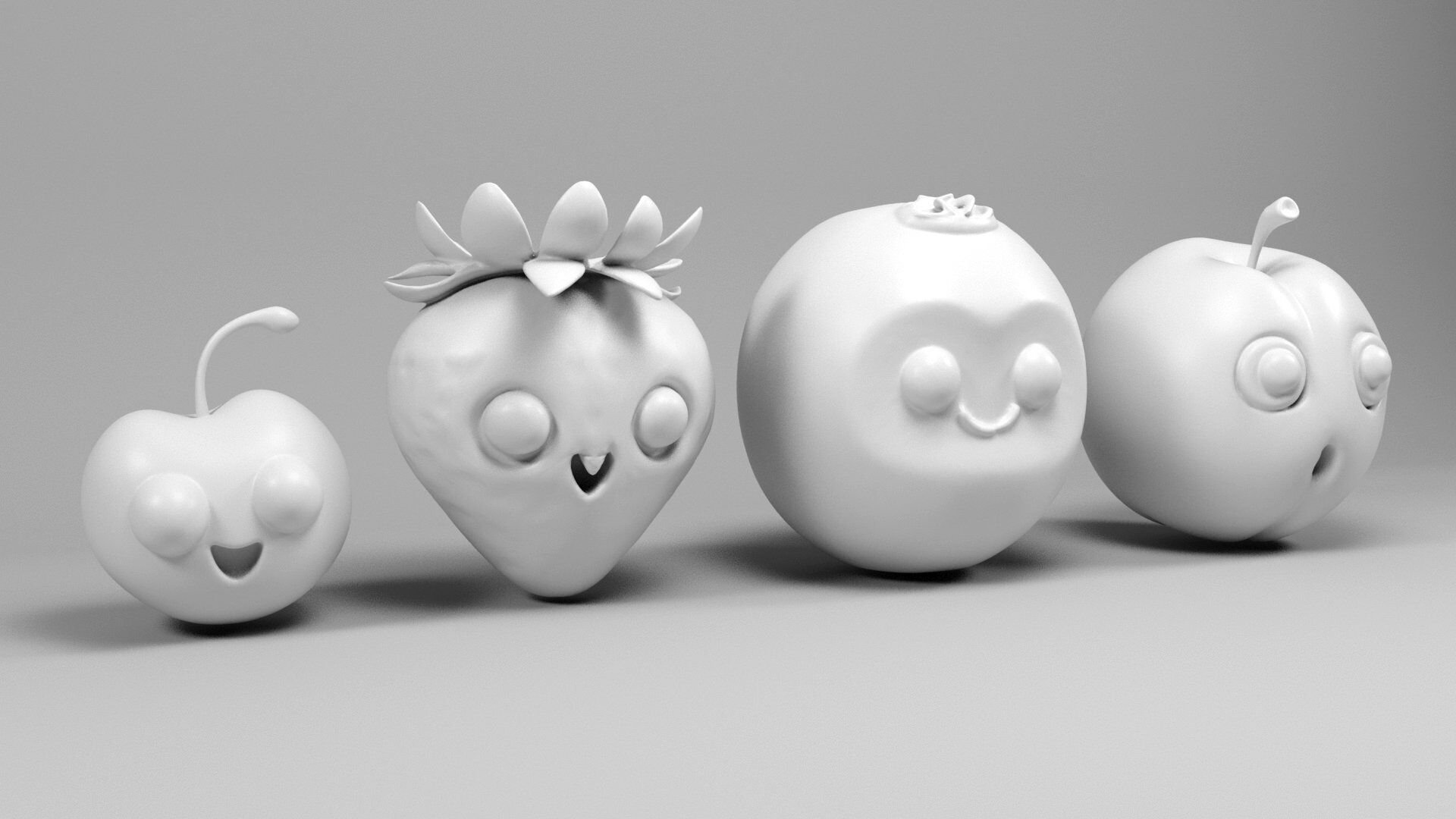 Fruit characters 2 3D print model_12