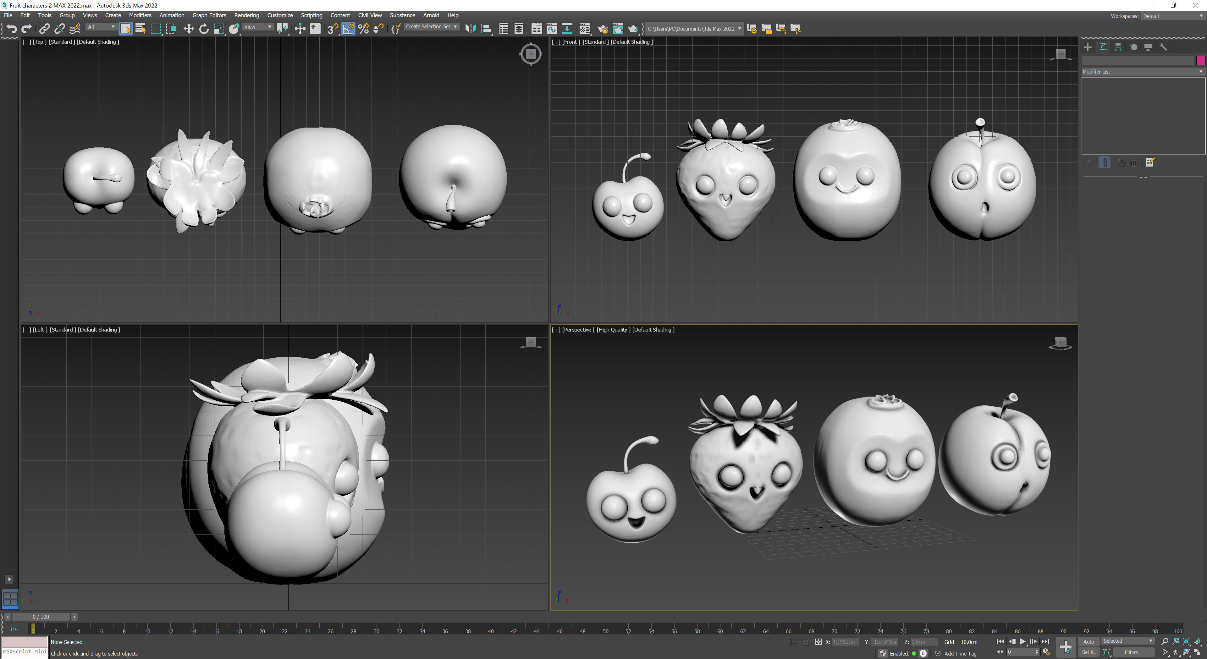 Fruit characters 2 3D print model_14