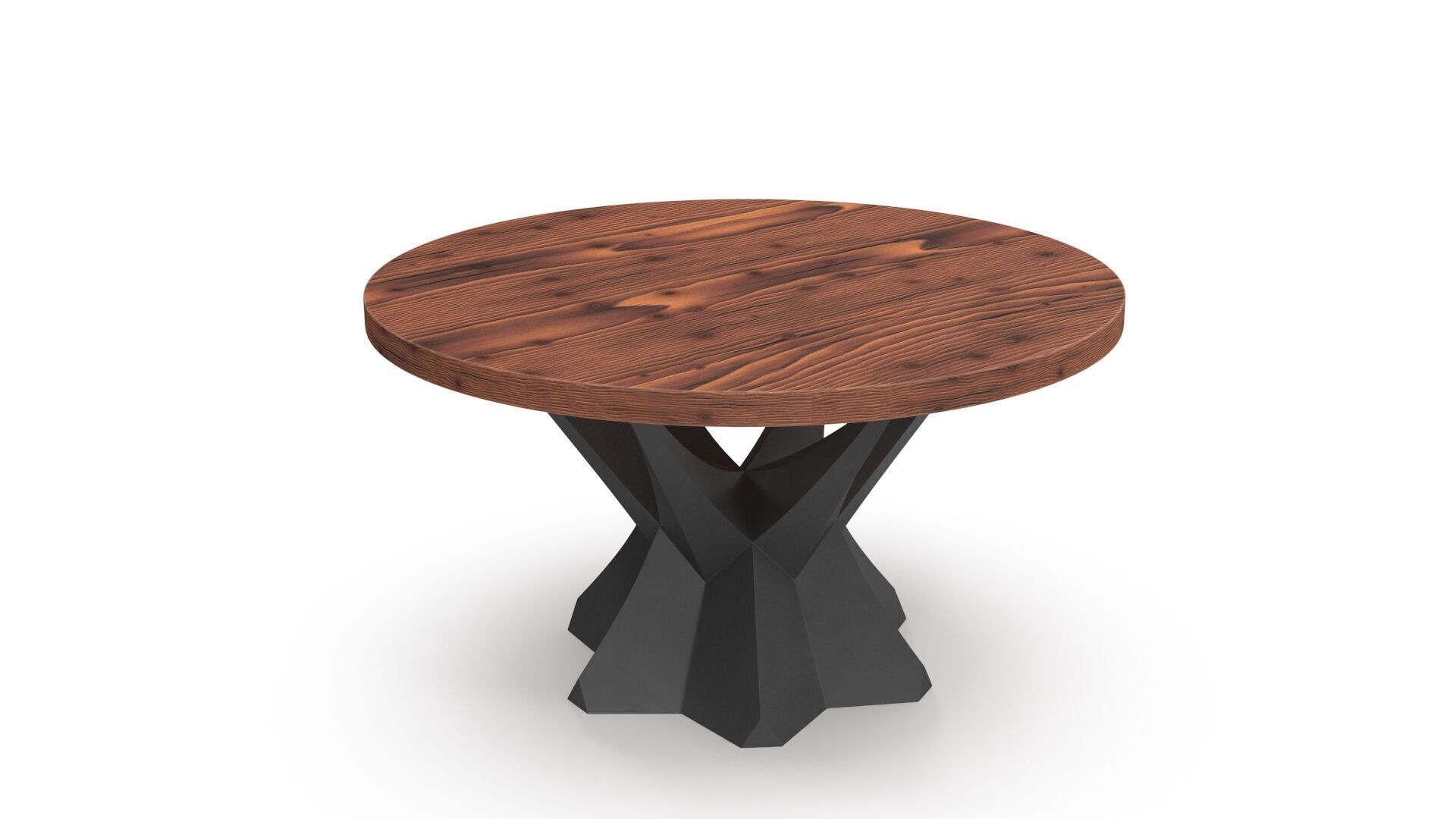 Modern table Low-poly 3D model_4