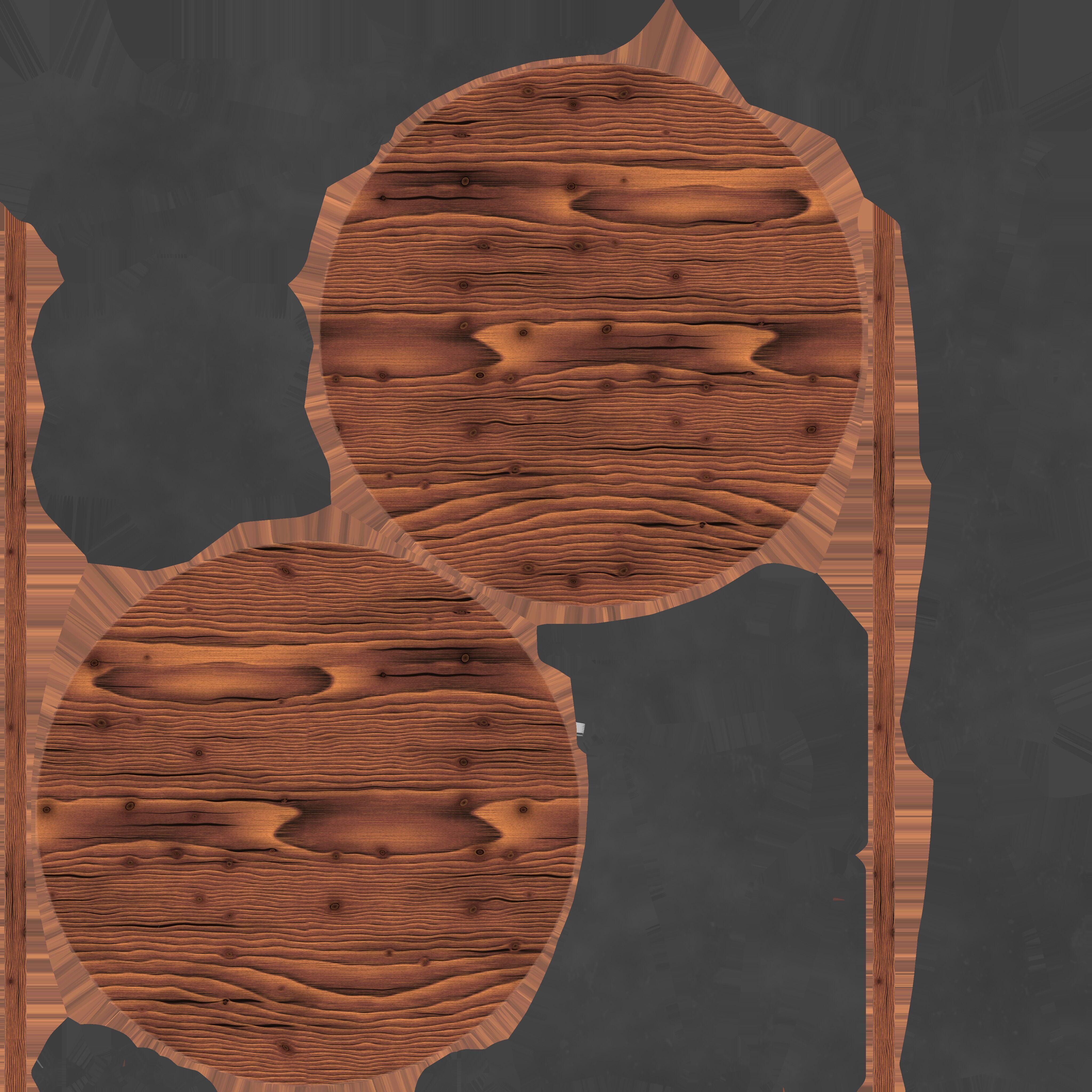 Modern table Low-poly 3D model_8