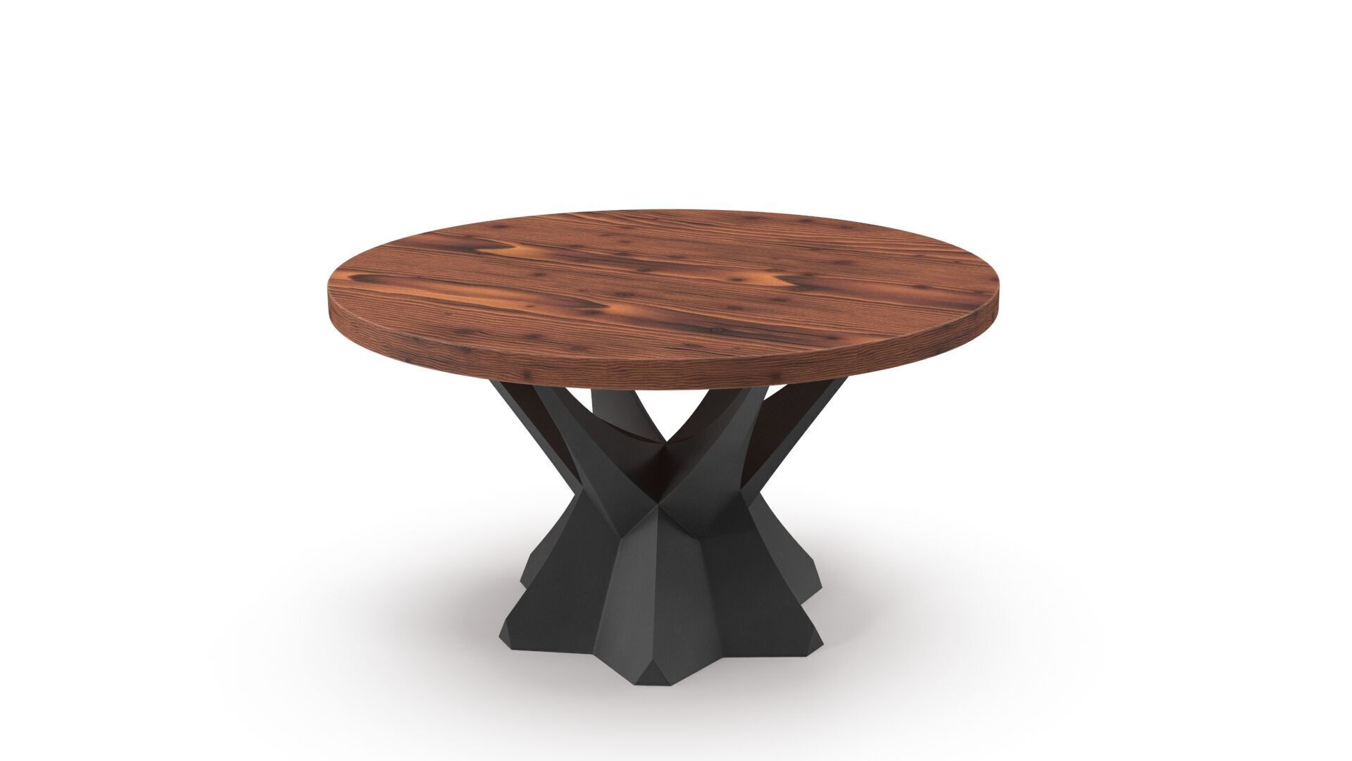 Modern table Low-poly 3D model_2