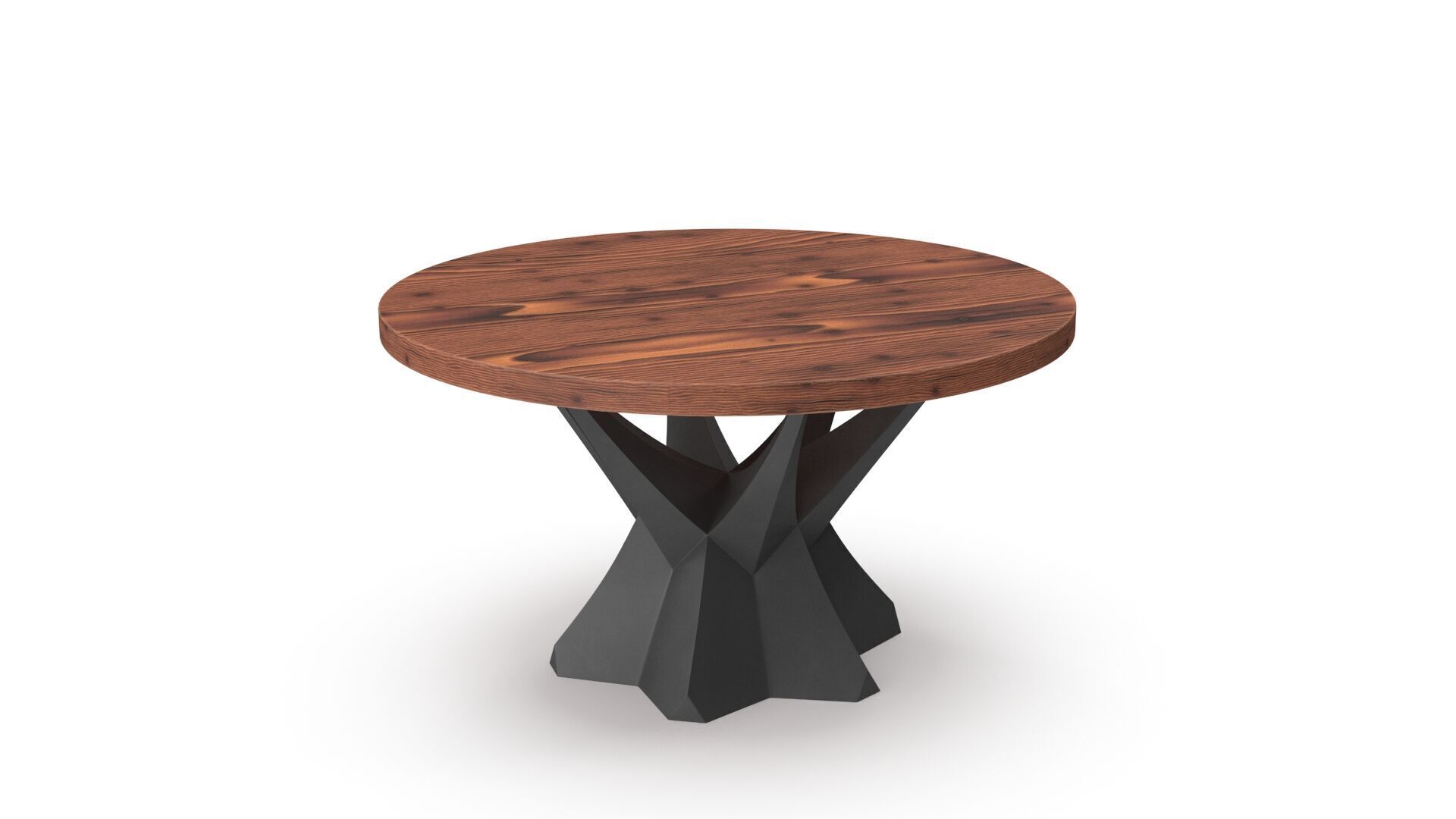 Modern table Low-poly 3D model_1