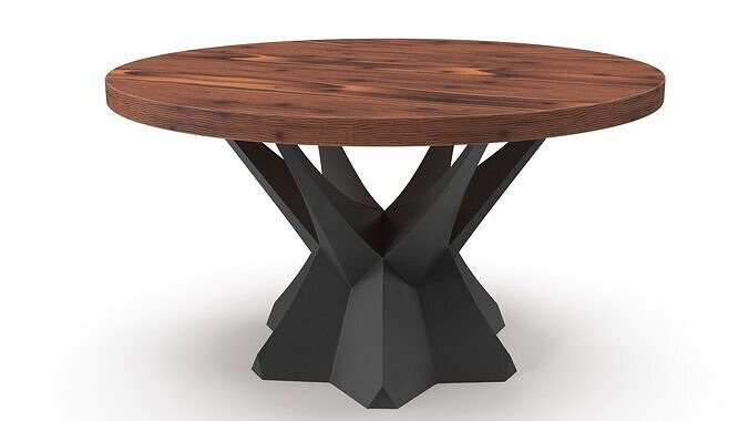 Modern table Low-poly 3D model