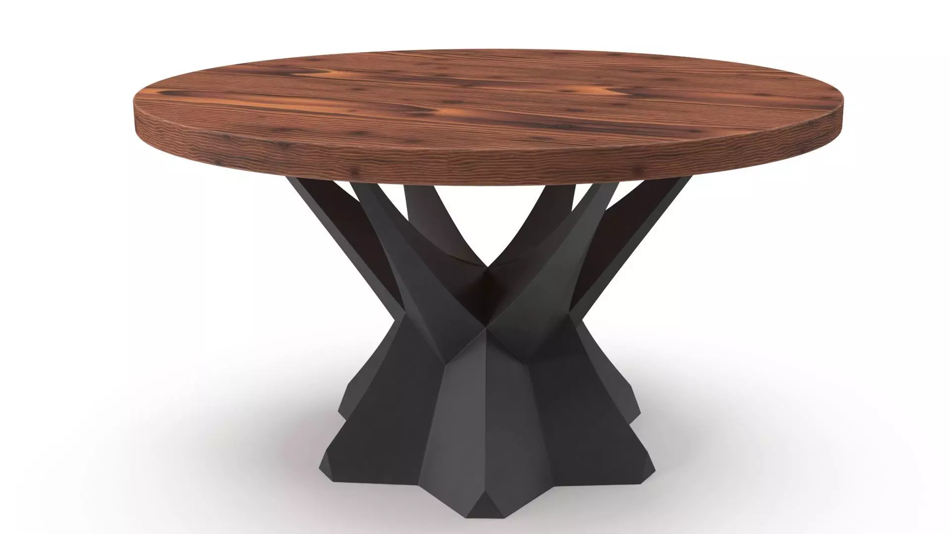 Modern table Low-poly 3D model_0