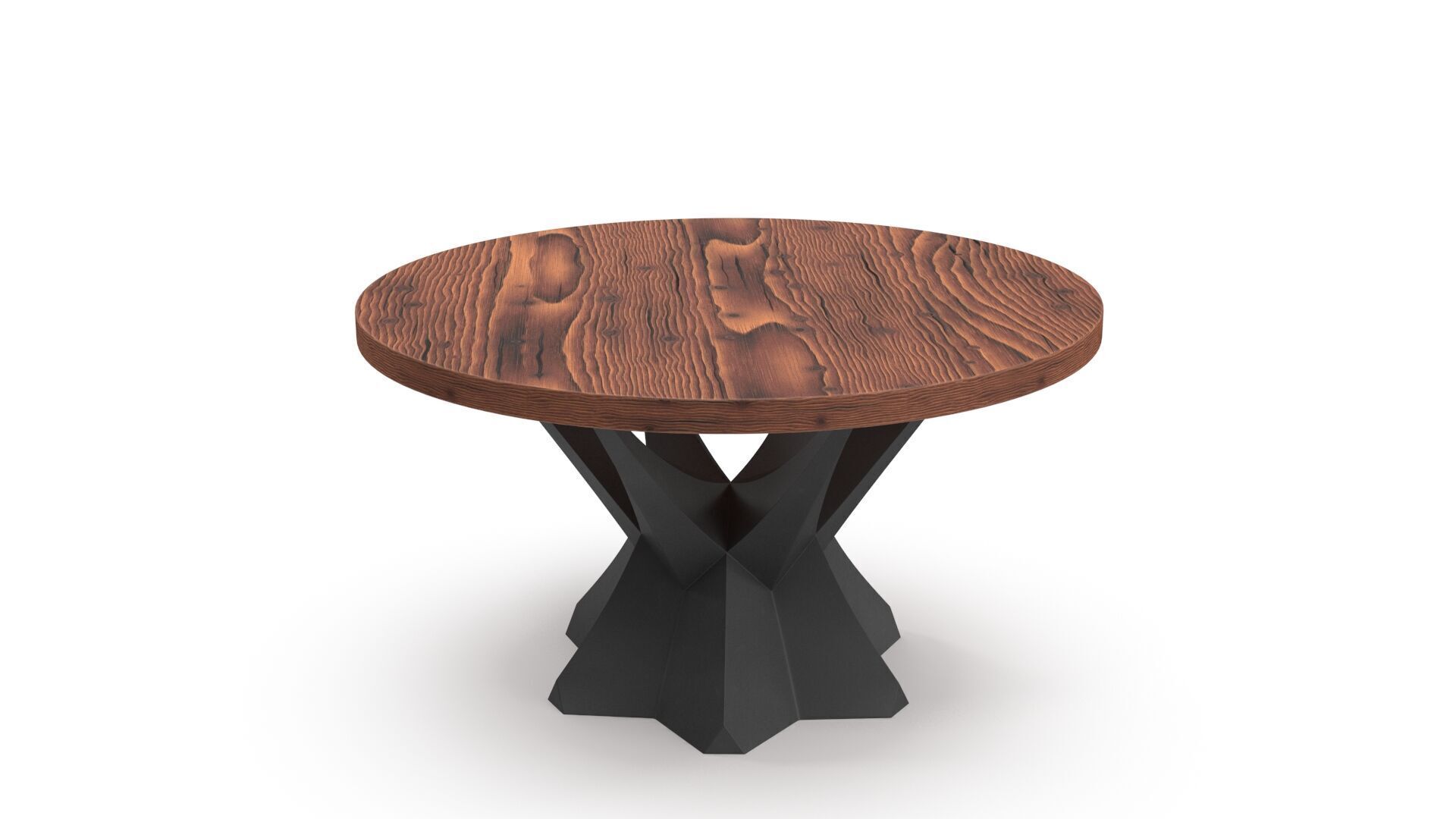 Modern table Low-poly 3D model_3
