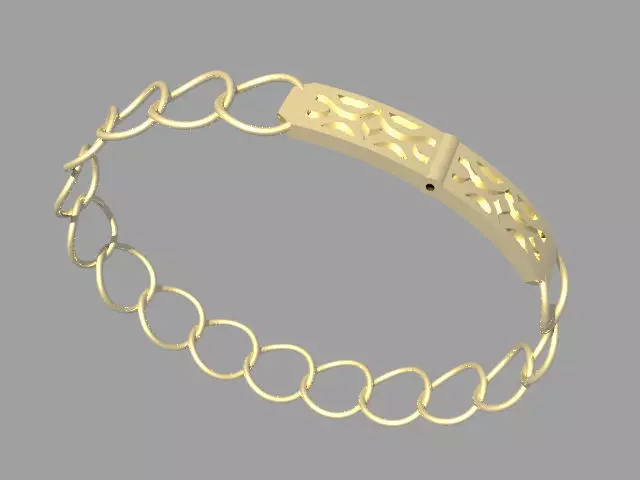 Hinged Bracelet 3D print model