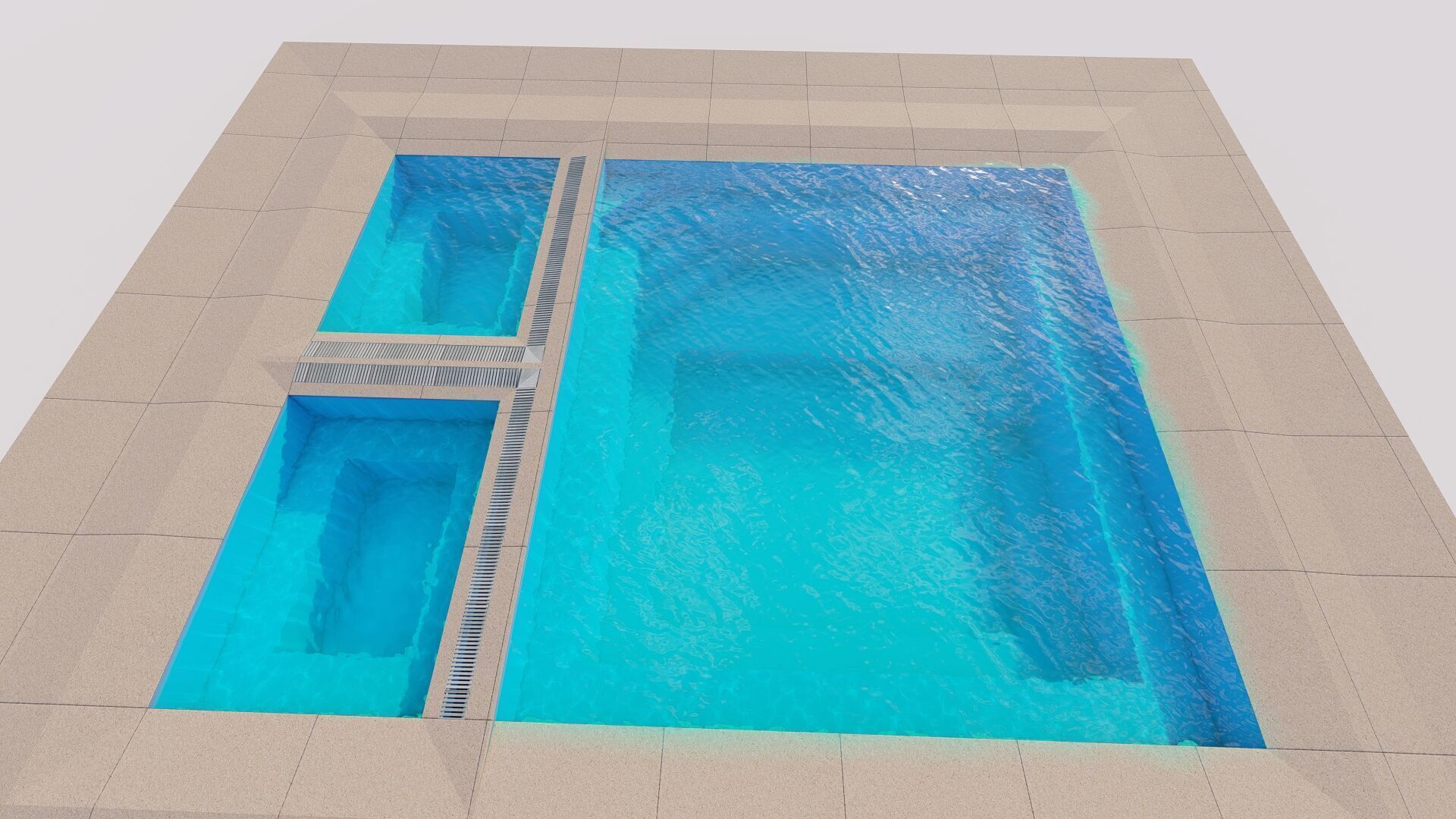 Swimming pool 3D model_1