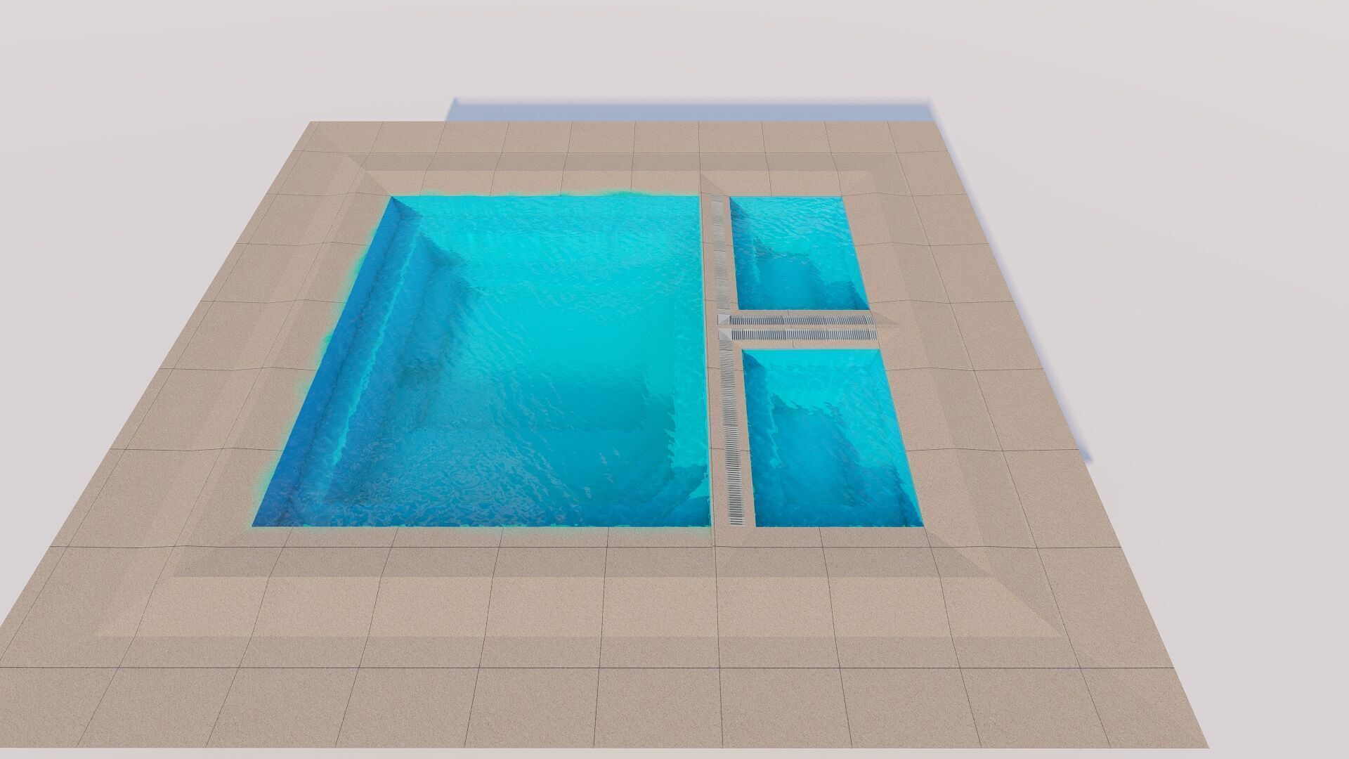 Swimming pool 3D model_5