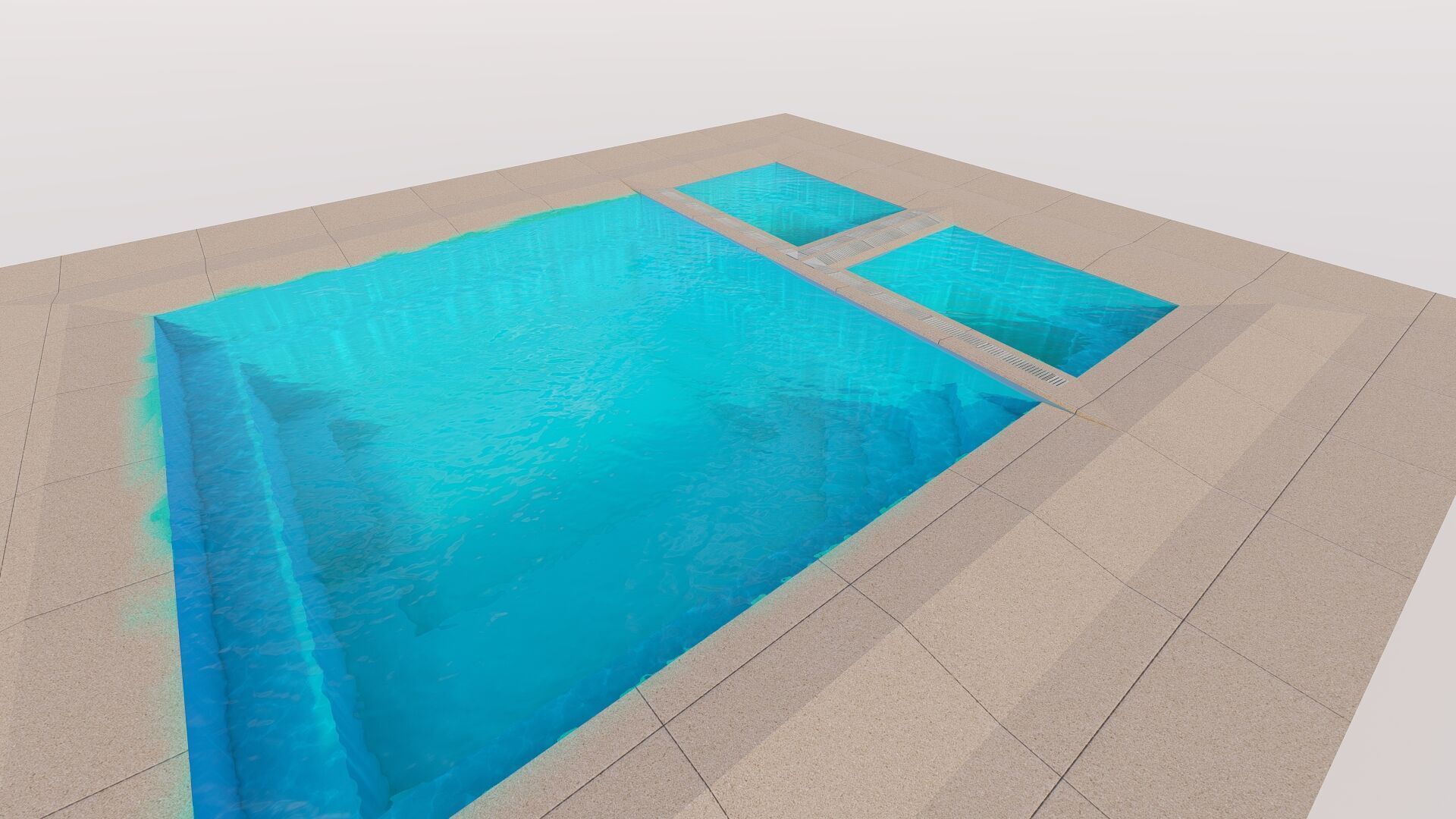 Swimming pool 3D model_6