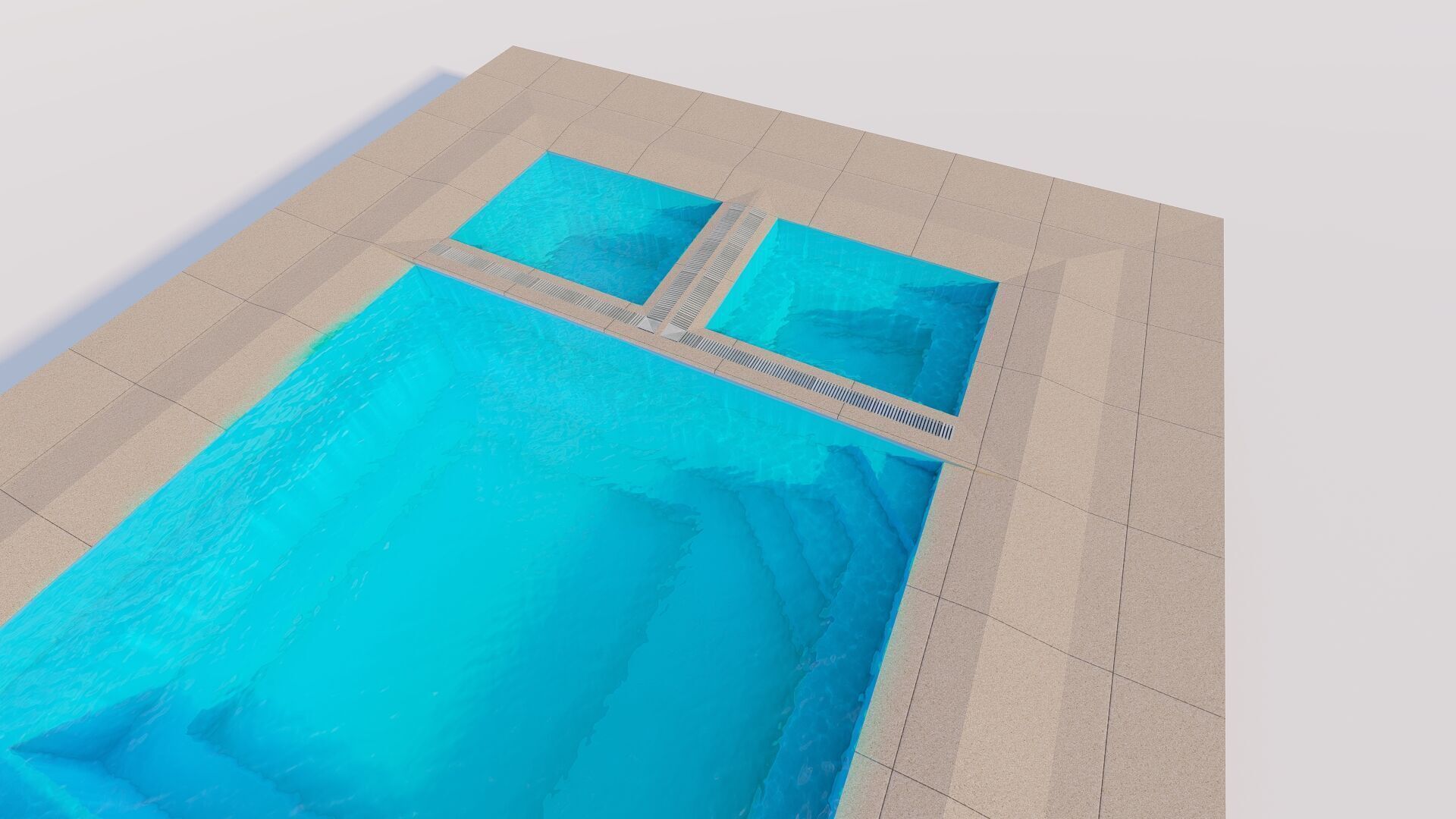 Swimming pool 3D model_3
