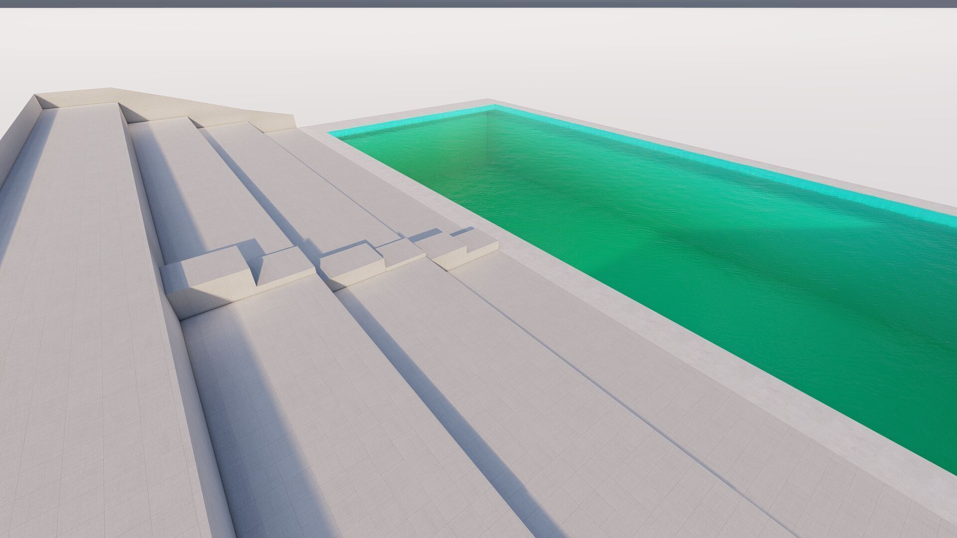 Swimming pool-stadium pool 3D model_5