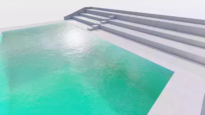 Swimming pool-stadium pool 3D model