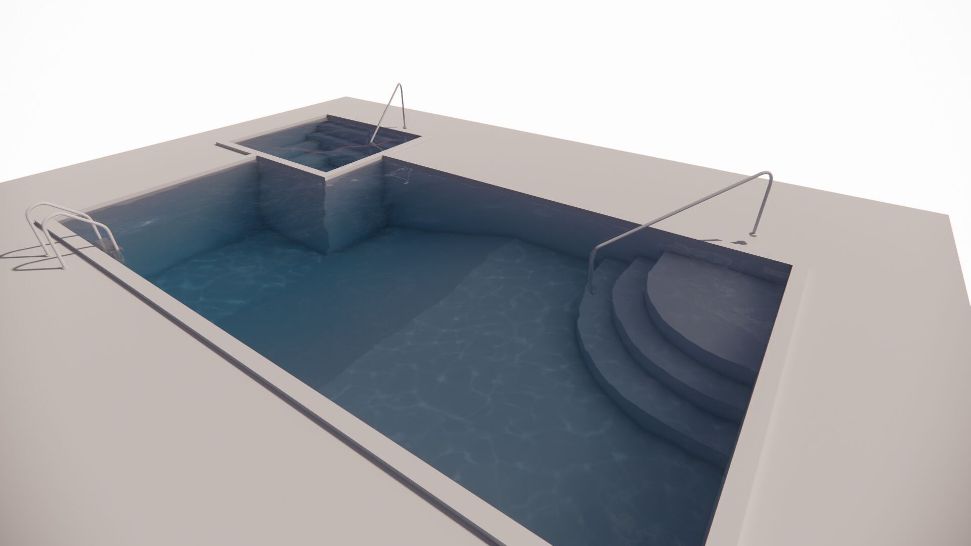 Swimming pool 3D model_13