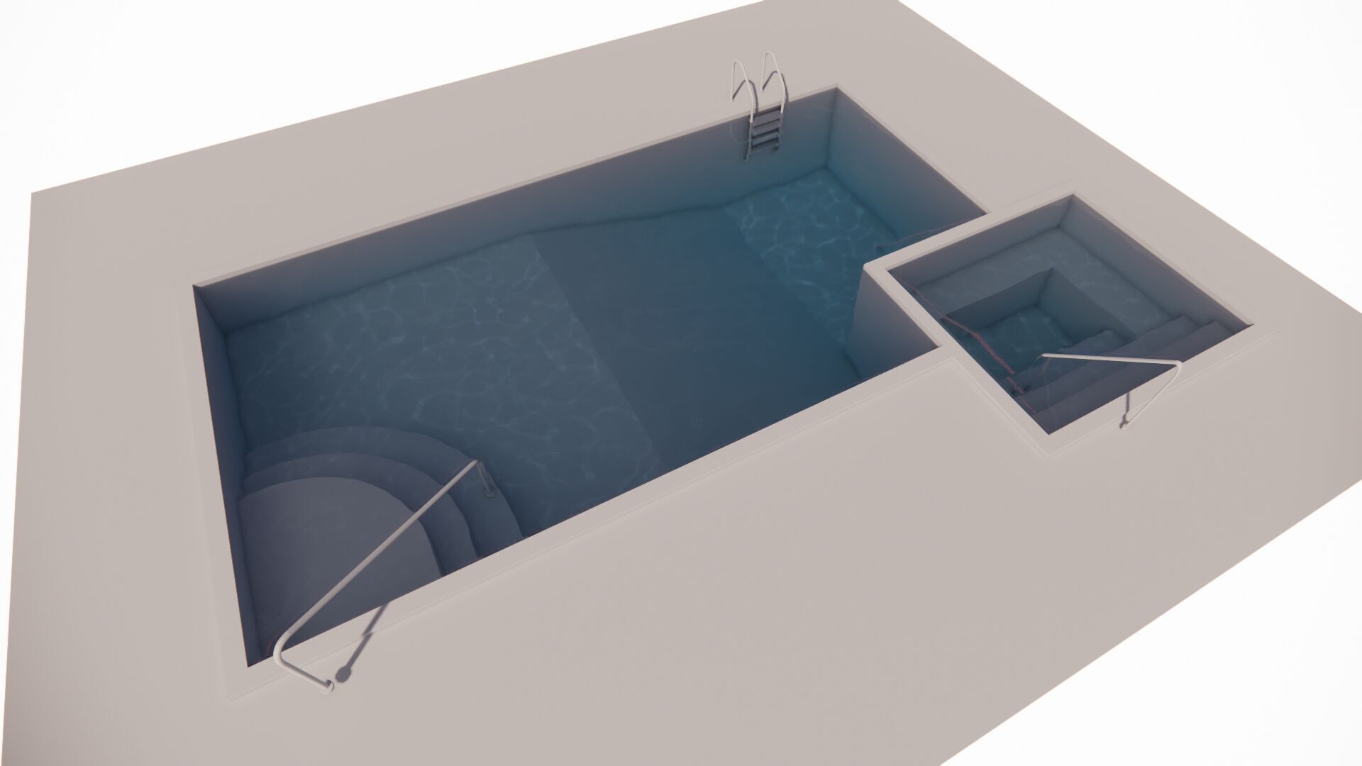 Swimming pool 3D model_11