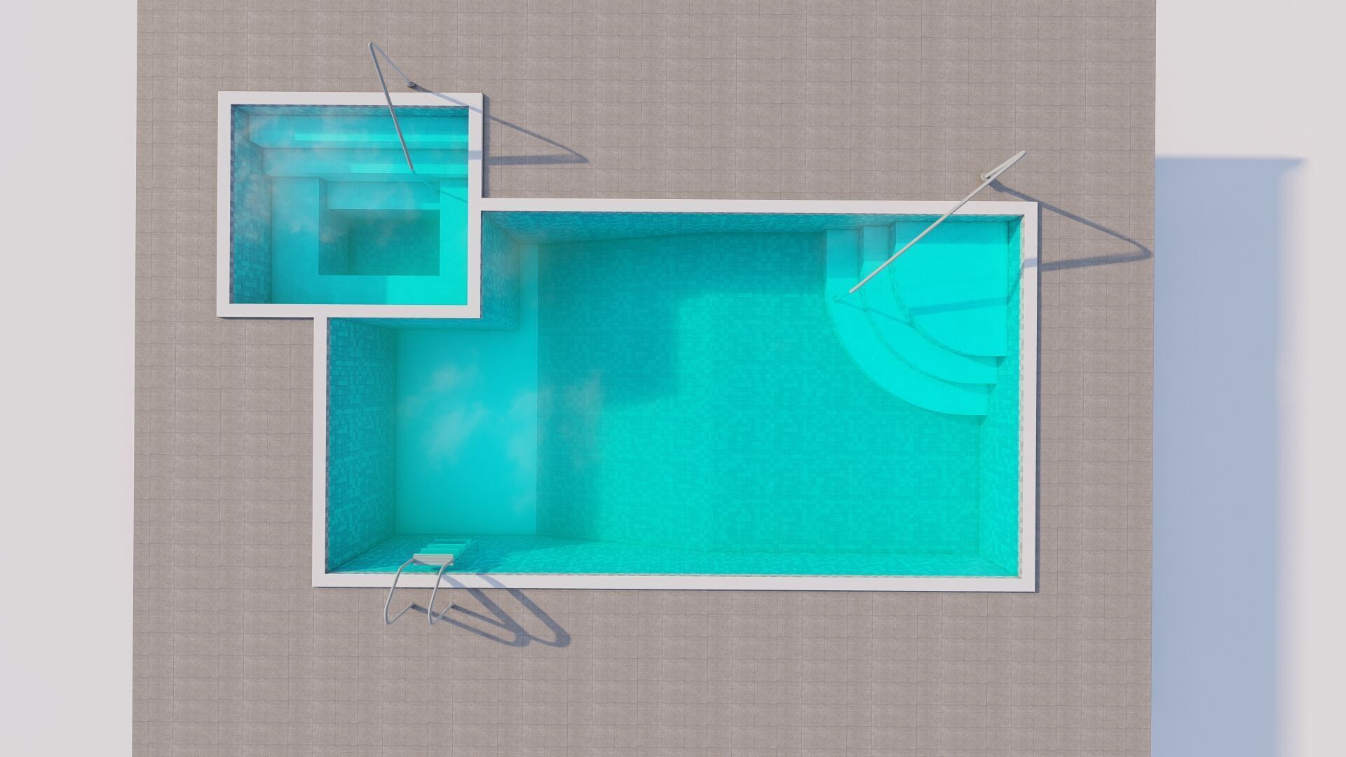 Swimming pool 3D model_6