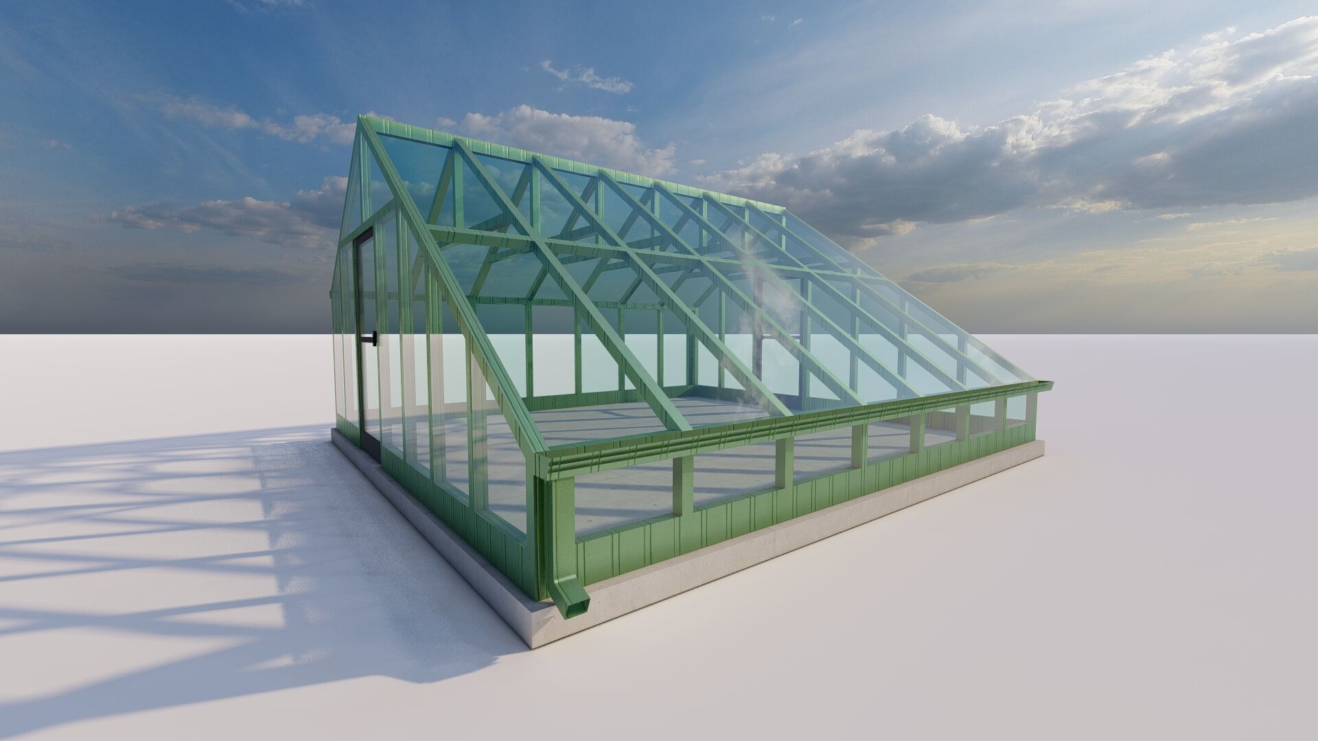 Glass building-Commercial building-building classic 3D model_5