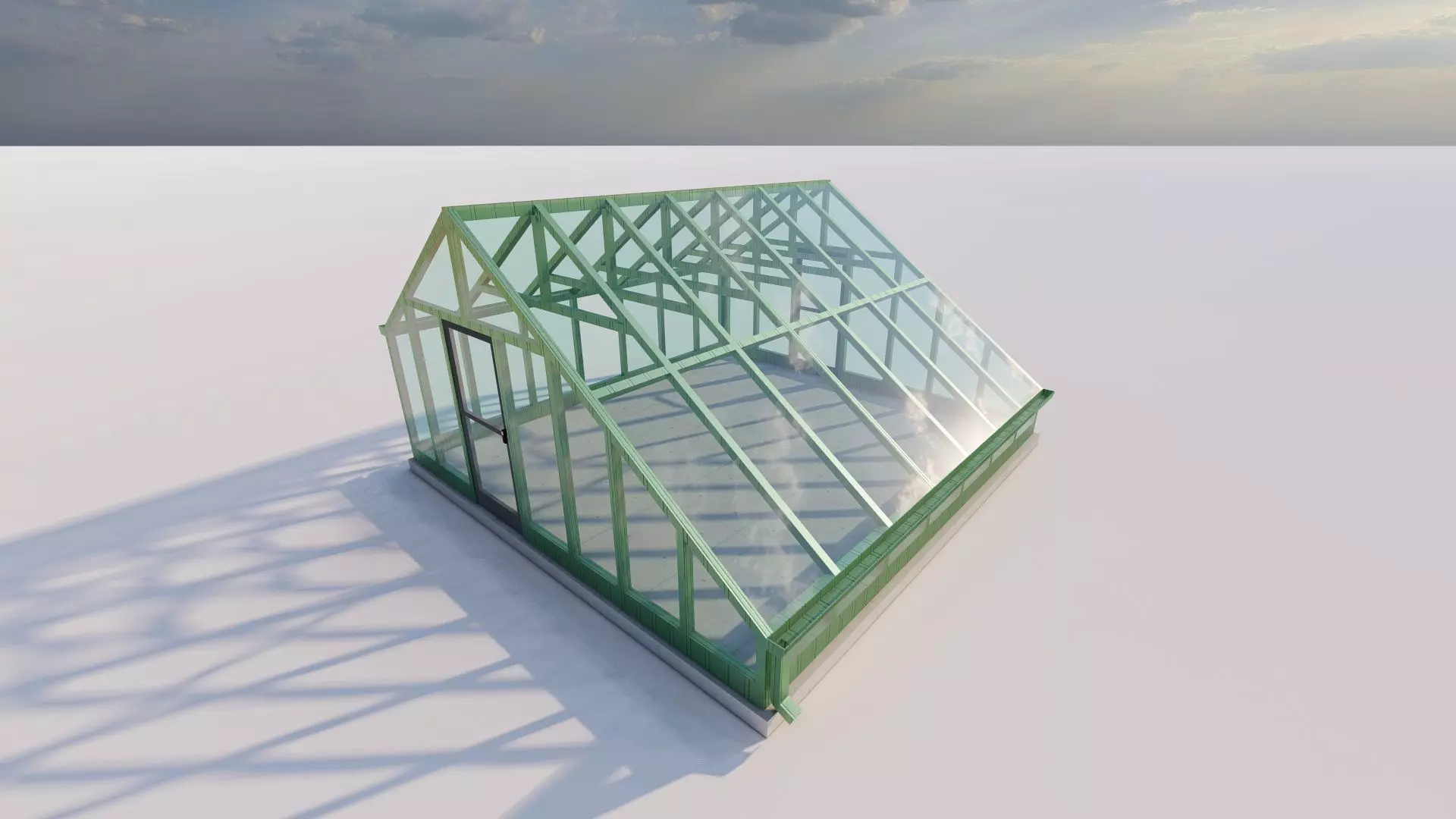 Glass building-Commercial building-building classic 3D model_0