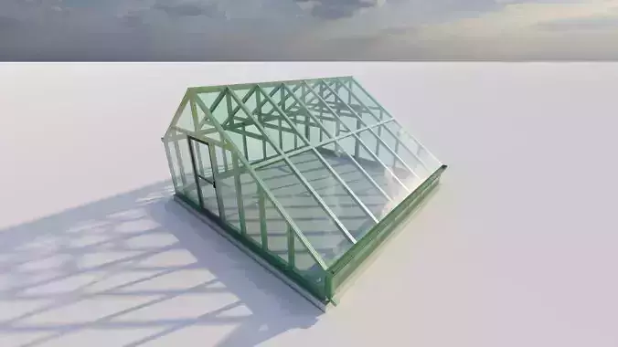 Glass building-Commercial building-building classic 3D model