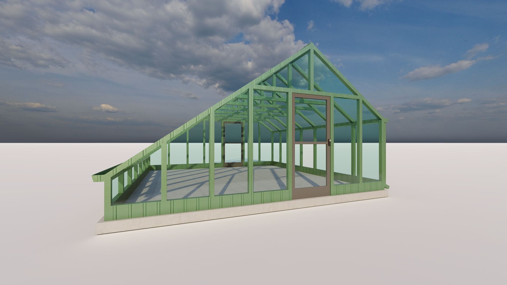 Glass building-Commercial building-building classic 3D model_3