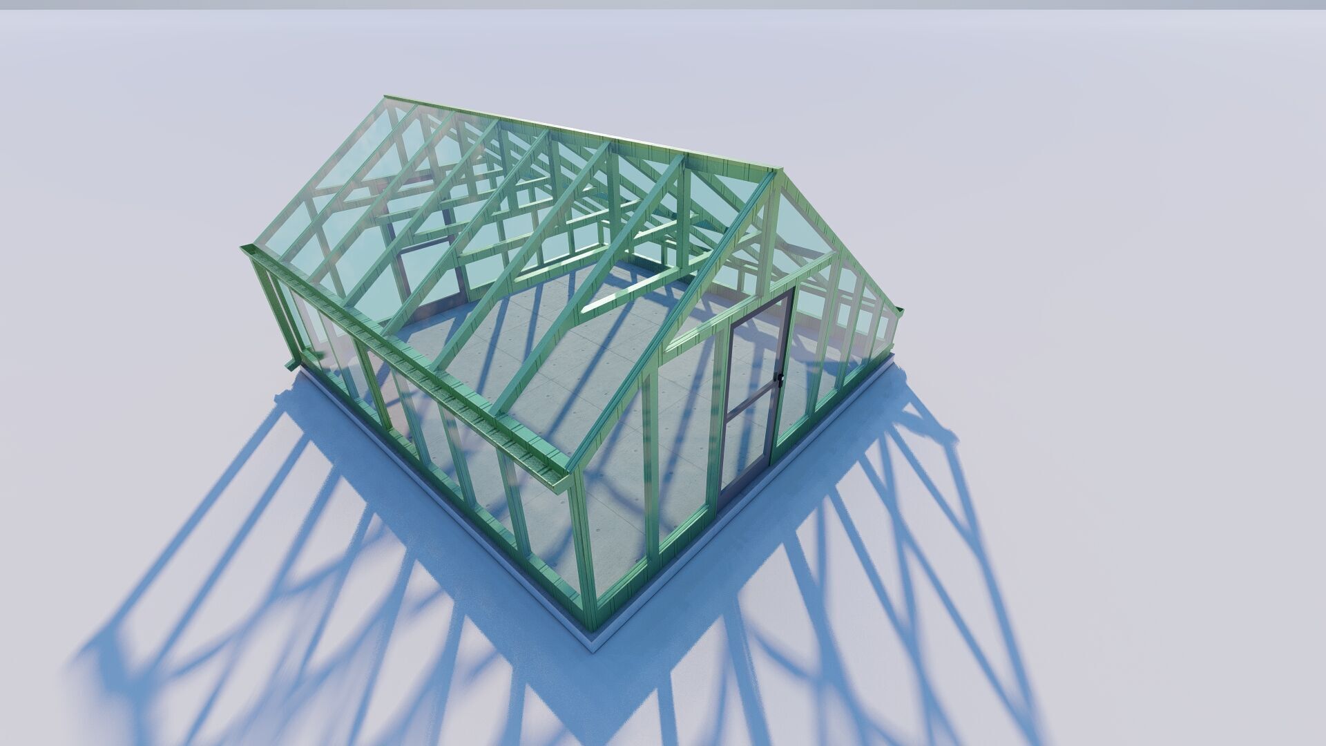 Glass building-Commercial building-building classic 3D model_1