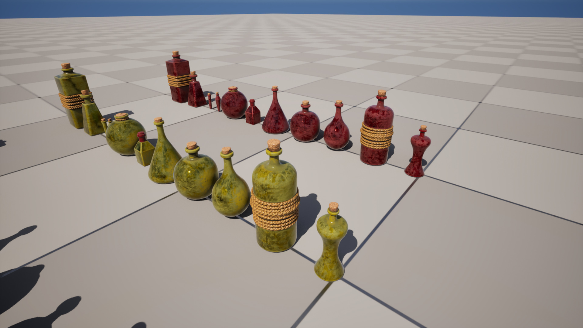 Fantasy Potions Low-poly 3D model_5