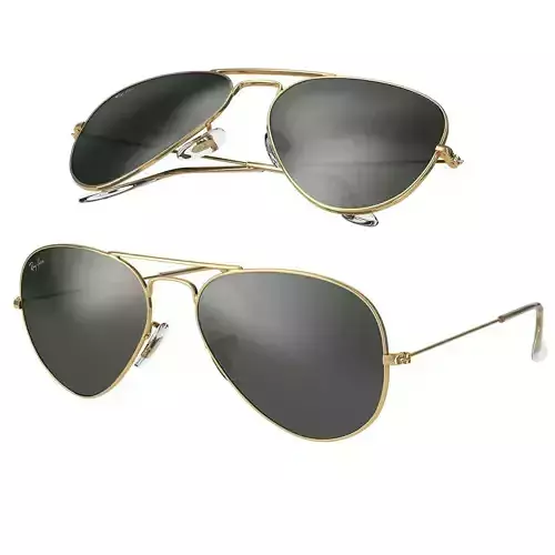 Aviator Large Metal Sunglasses by RayBan