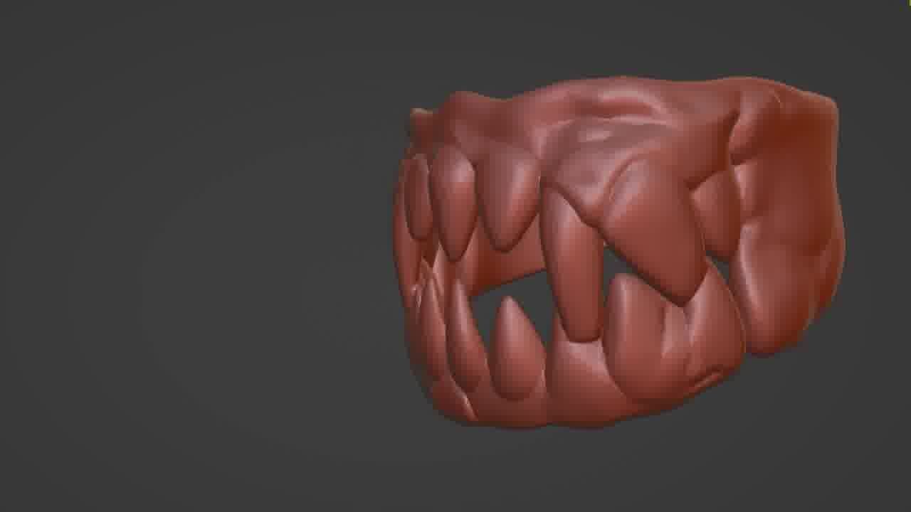 Mouth Ring 3D Printable STL Model  3D print model_18