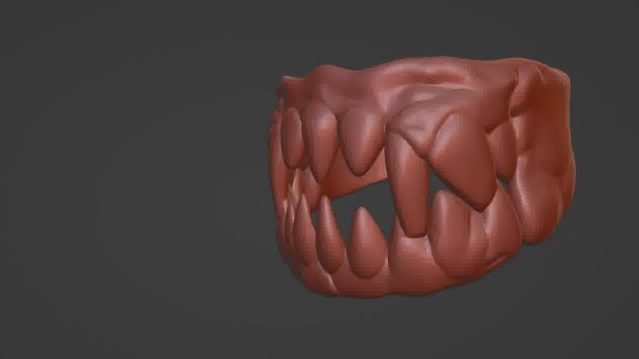 Mouth Ring 3D Printable STL Model  3D print model_27